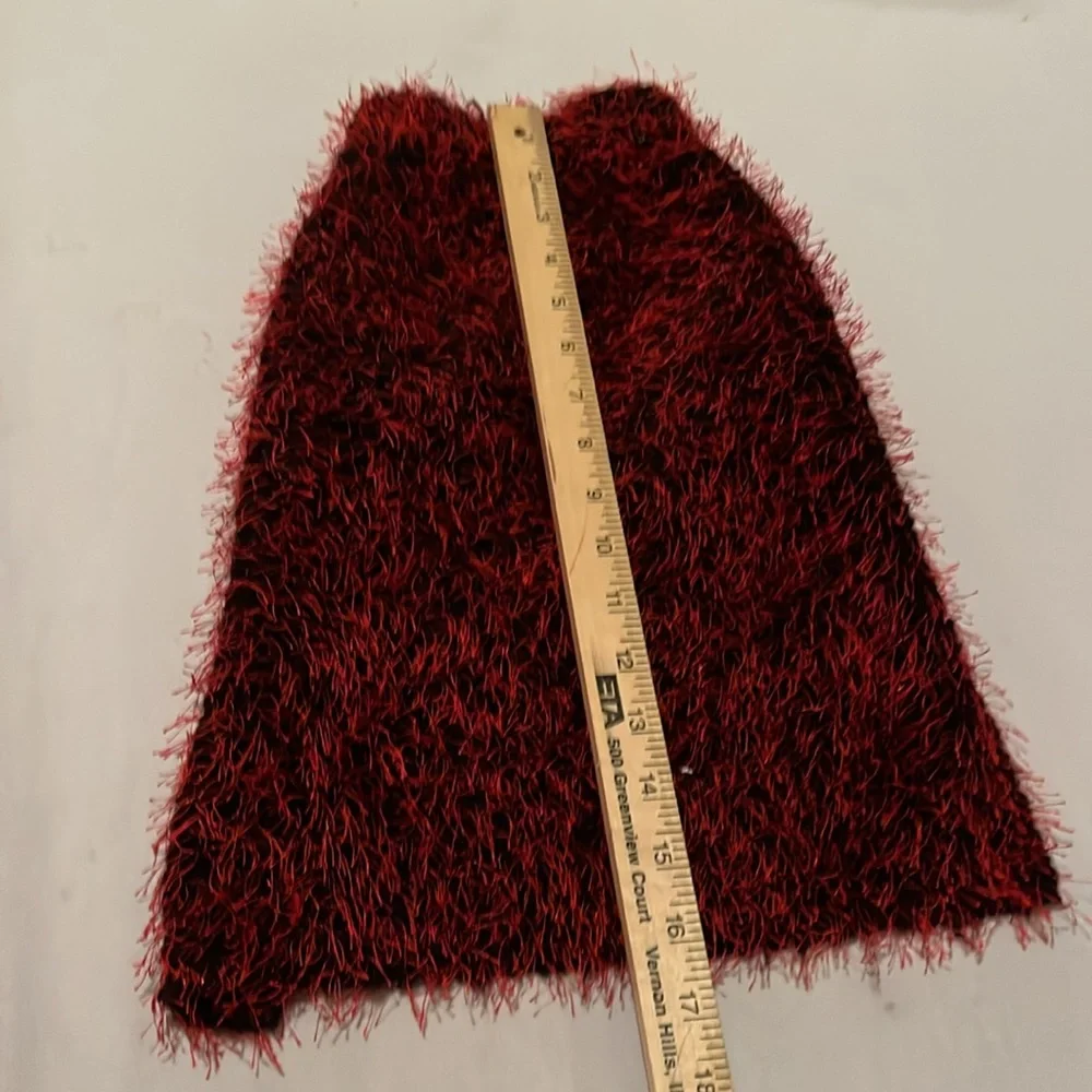 Red & black Dog sweater red size small - medium